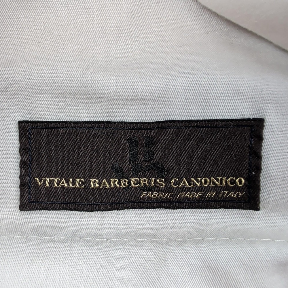 Zanella Dress Pants‎ Mens 40 Gray Bennett Wool Pleated Front Vitale Barberis - Picture 6 of 13